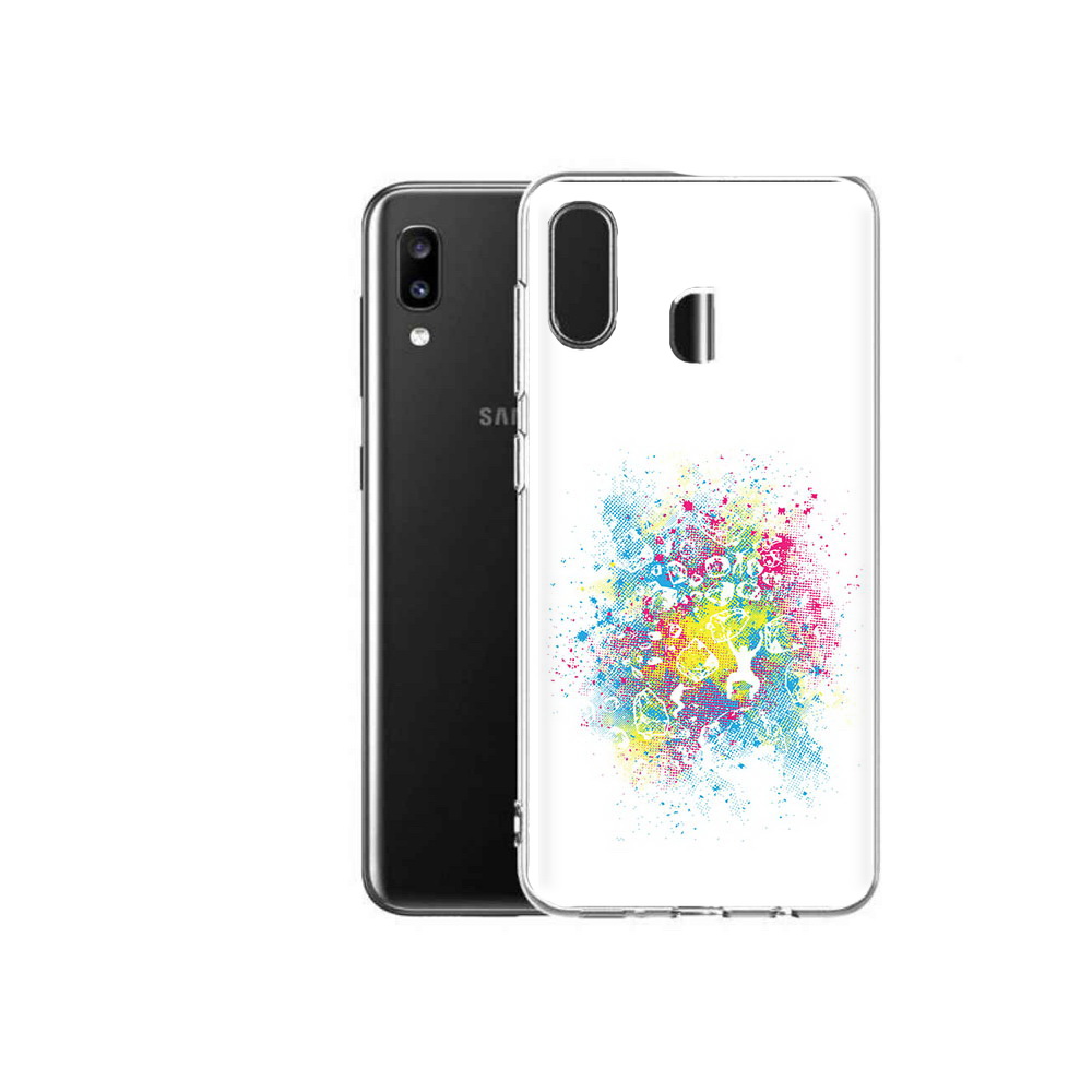 

Чехол MyPads Tocco для Samsung Galaxy A20 акварель абстракция, Прозрачный, Tocco