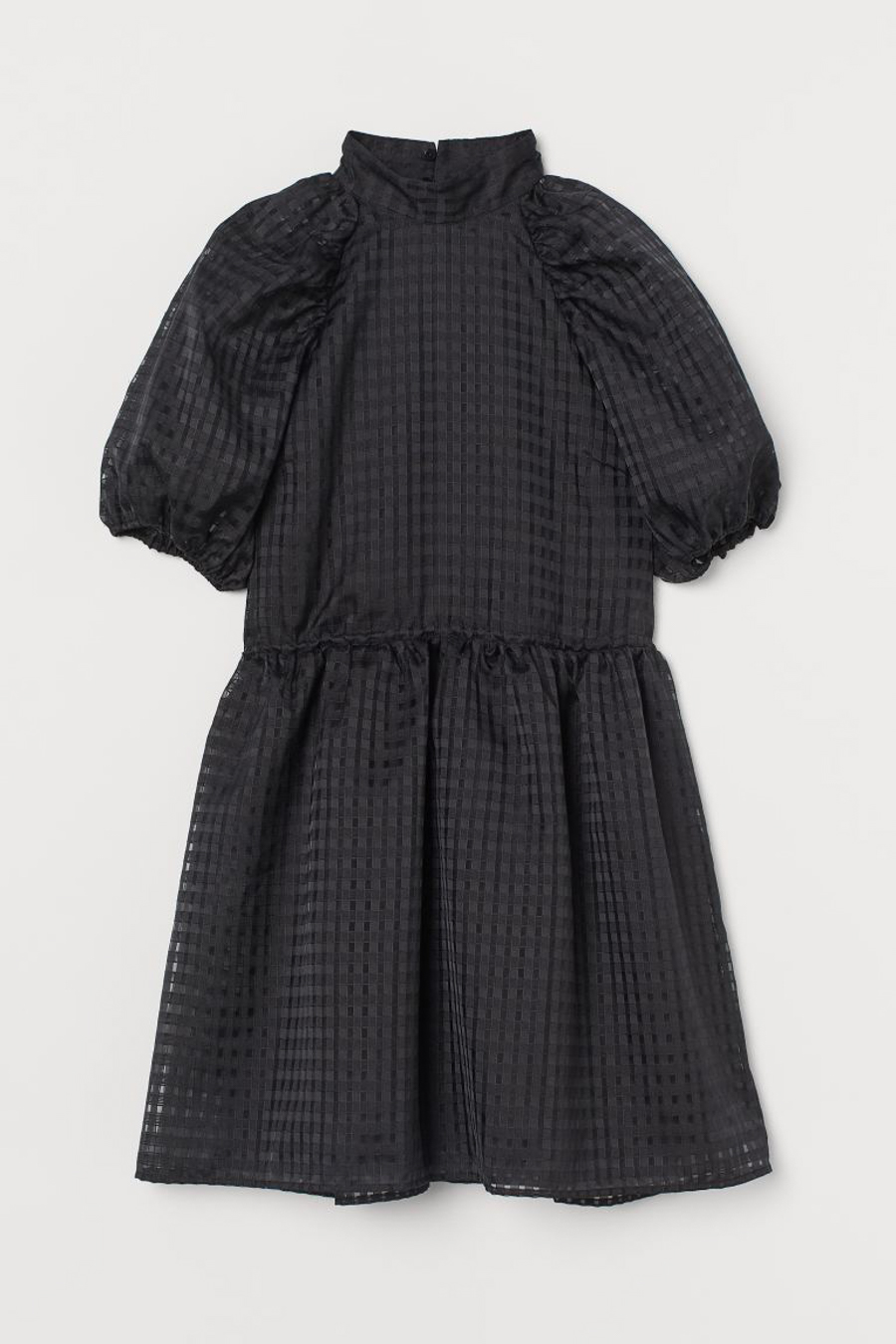 

Платье женское H&M 879646004 черное 44 EU, Черный, 879646