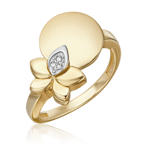 

Кольцо из комбинированного золота с бриллиантом р. 18 PLATINA jewelry 01-5610-00-101-1121, 01-5610-00-101-1121