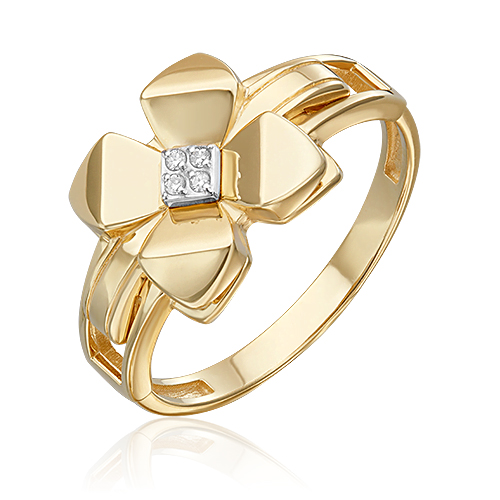 

Кольцо из золота с бриллиантом р. 16,5 PLATINA jewelry 01-5602-00-101-1121, 01-5602-00-101-1121