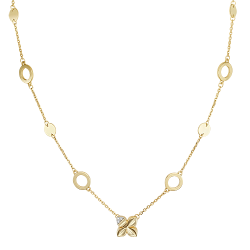 

Сотуар из комбинированного золота с бриллиантом 35 см PLATINA jewelry 07-0249-00-101-1121, 07-0249-00-101-1121
