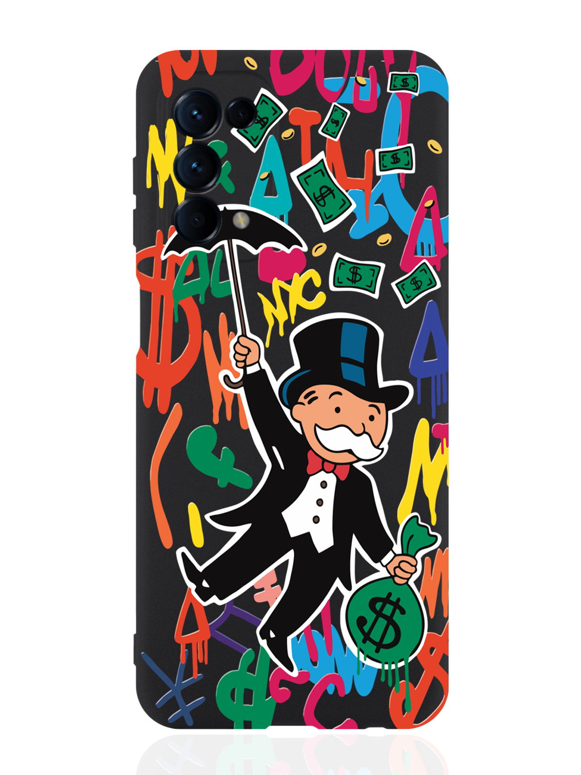 

Чехол для Oppo Reno5 Rich uncle PennyBags, Оранжевый;черный