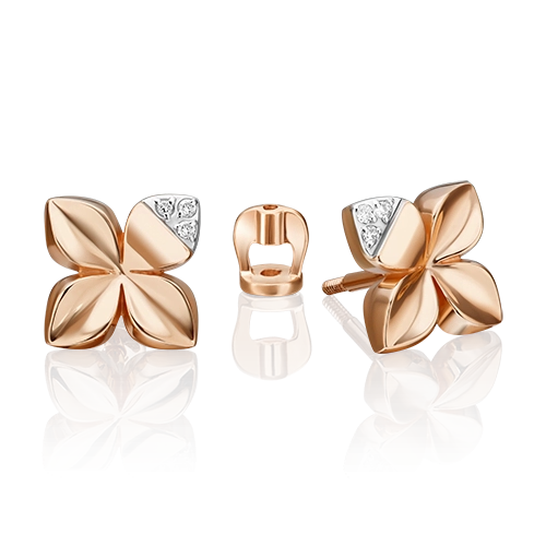 

Серьги из комбинированного золота с бриллиантом PLATINA jewelry 02-4983-00-101-1111, 02-4983-00-101-1111