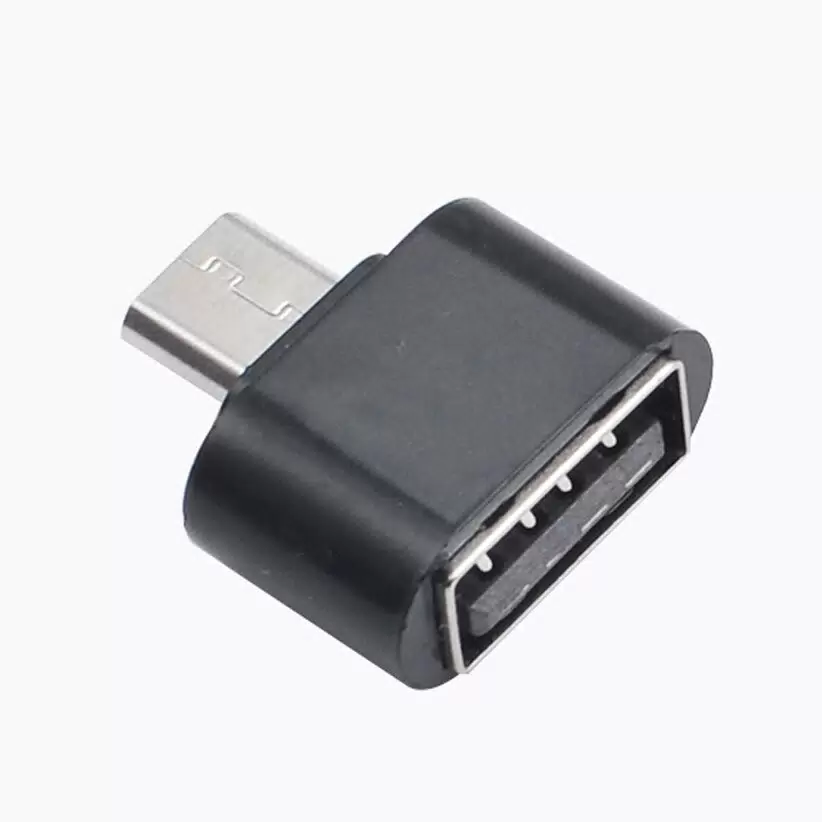 

Переходник OTG штекер microUSB - USB черный 100 штук