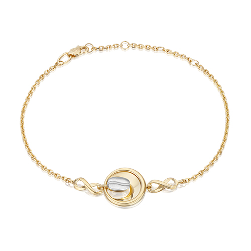 

Браслет из комбинированного золота р. 17 PLATINA jewelry 05-0718-00-000-1121, 05-0718-00-000-1121