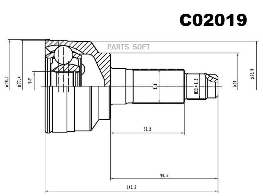

SANGSIN BRAKE ШРУС внешний передний SANGSIN BRAKE C02019