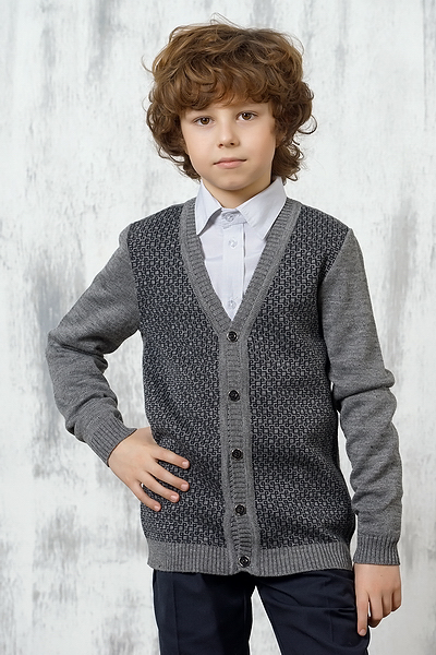 

Жакет для мальчиков 7018 VAY цв.серый р.152, 7018_серый