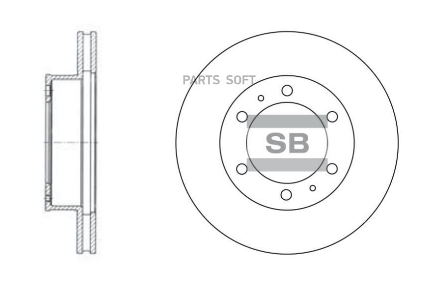 

Диск Тормозной Sangsin brake SD4011
