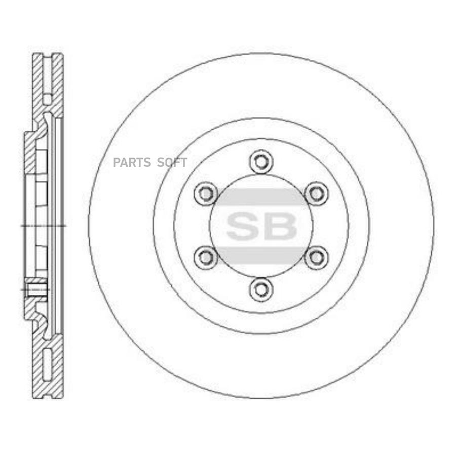 

Диск тормозной SANGSIN BRAKE SD3051