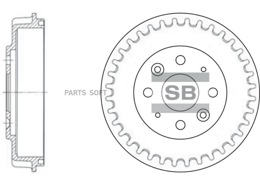 

Барабан Торм.Kia Spectra 1.6 (Иж) 01- Sangsin brake SD2017