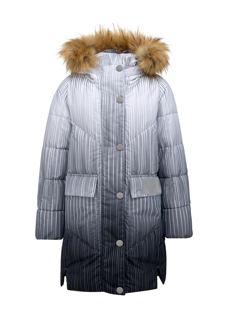 Пальто детскоеOldos OCAW22JK2T112, серый, 170