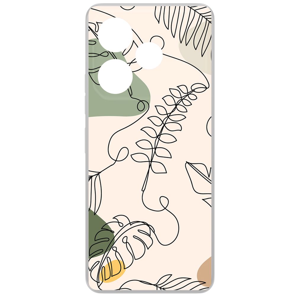 

Чехол-накладка Krutoff Clear Case Линия весны для TECNO Pova 6, Прозрачный