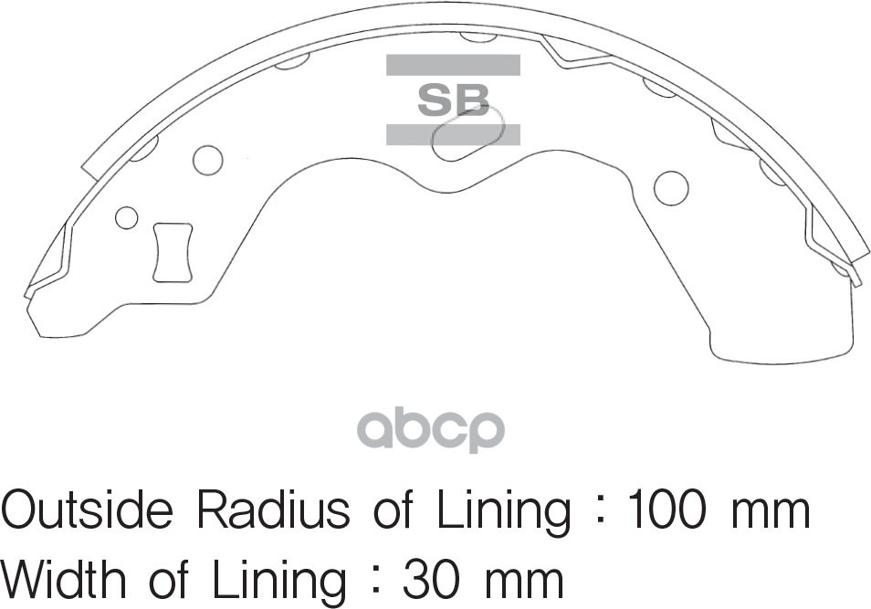 фото Колодки барабанные sangsin brake sa067