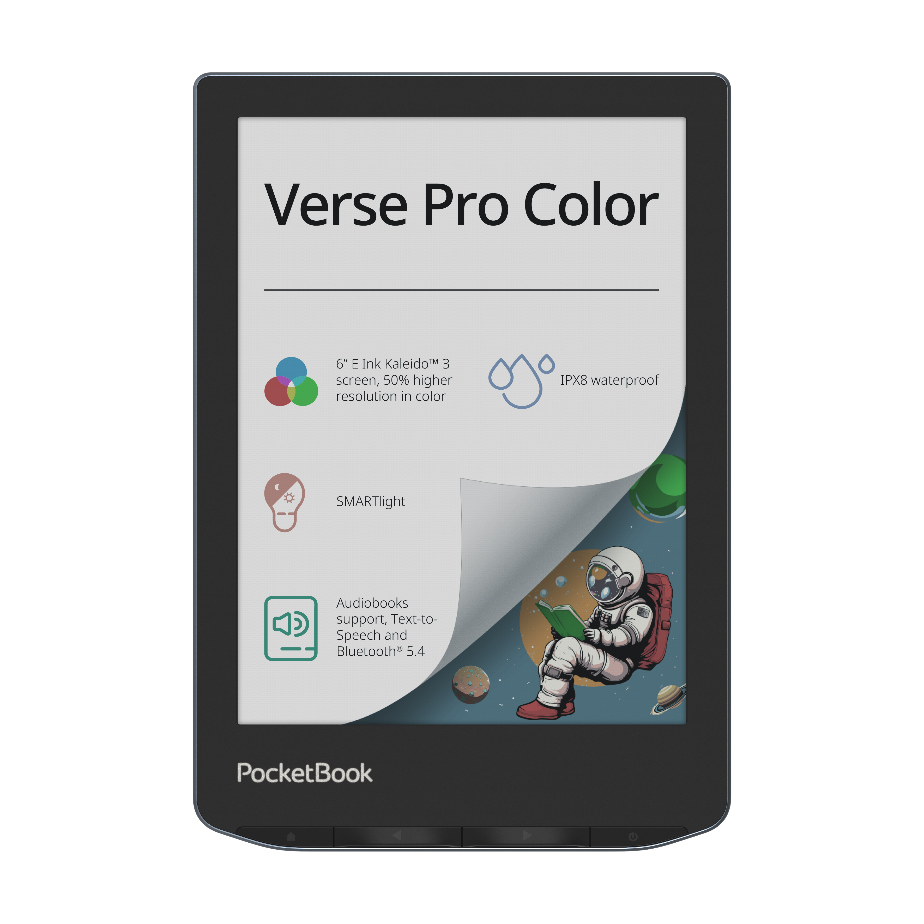 

Электронная книга PocketBook 634 Verse Pro Color WW серый (PB634K3-1-WW), 634 Verse Pro Color WW