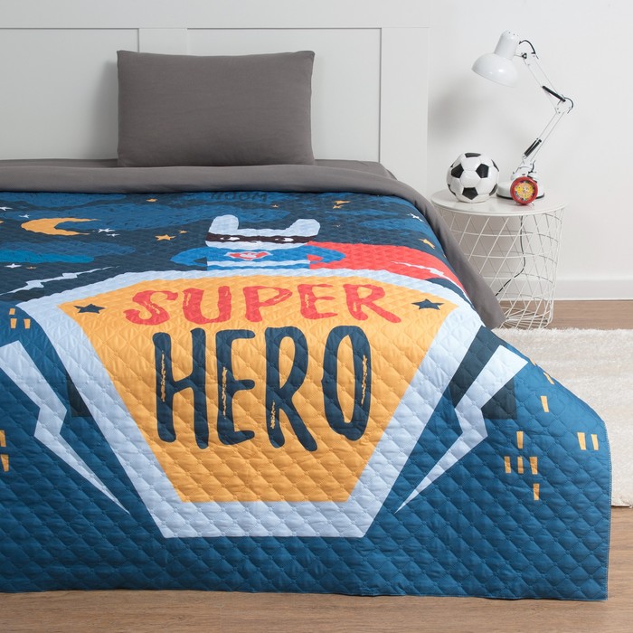 Покрывало детское Этель 15 сп Super hero 145х210 см микрофибра 5048₽