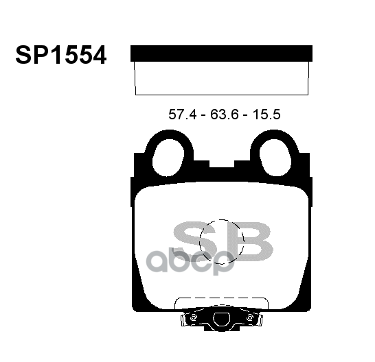 

Комплект тормозных колодок SANGSIN BRAKE SP1554