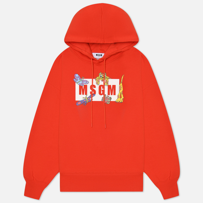 

Худи женское MSGM 3241MDM177 227299 17 красное XS, 3241MDM177 227299 17