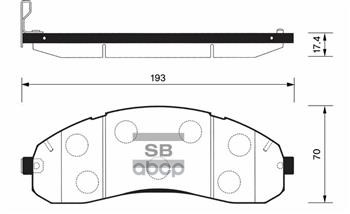 

Тормозные колодки Sangsin brake передние SP1148