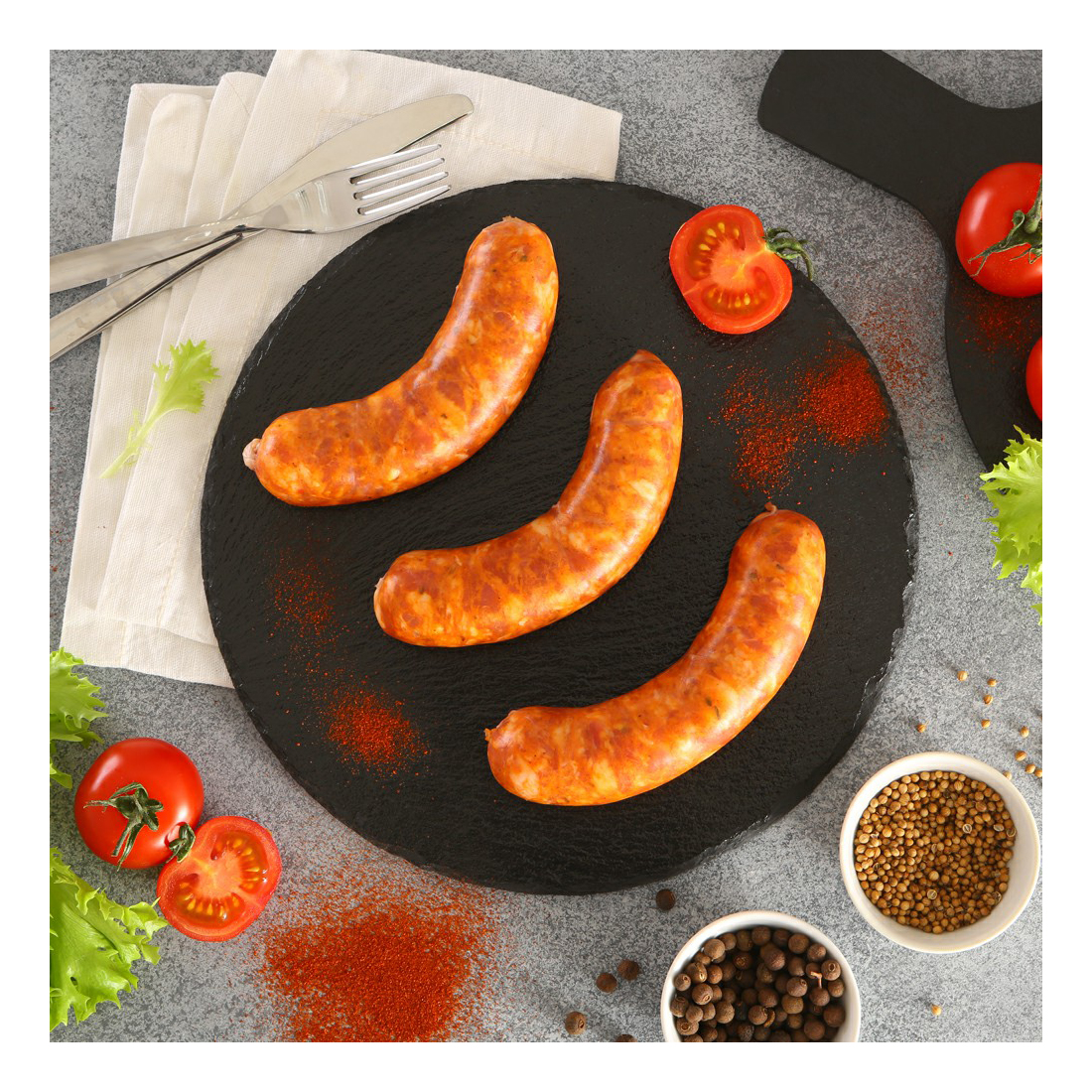 

Колбаски свиные МясновЪ Чоризо охлажденные