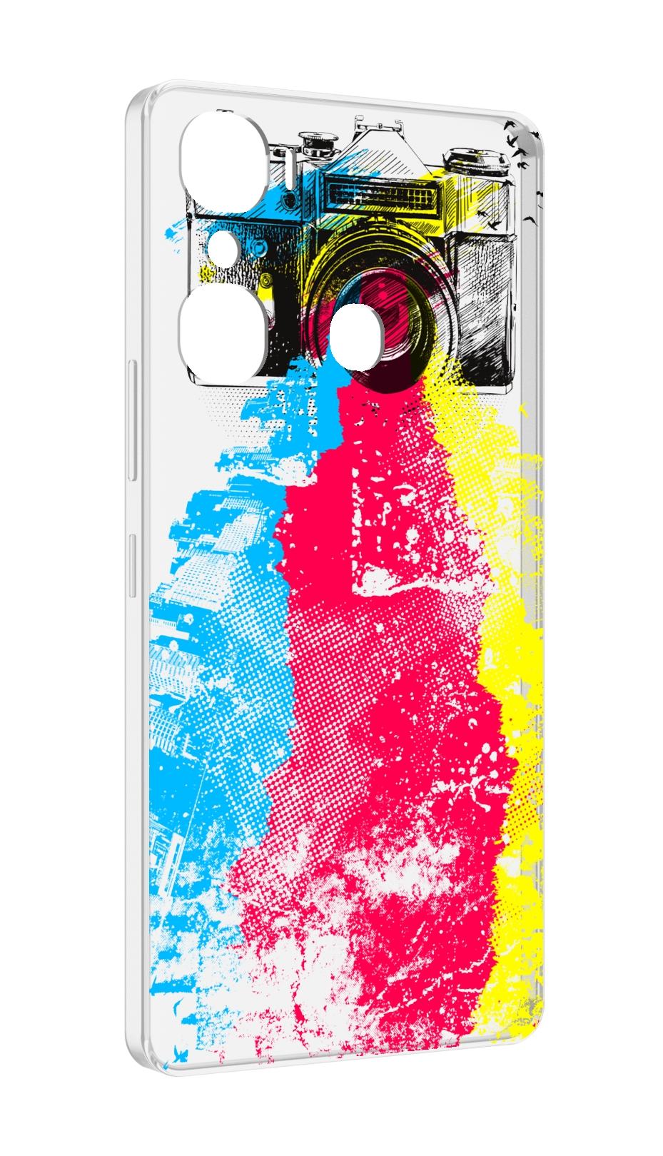 

Чехол MyPads цветной фотоаппарат для Infinix Hot 12 Pro, Прозрачный, Tocco