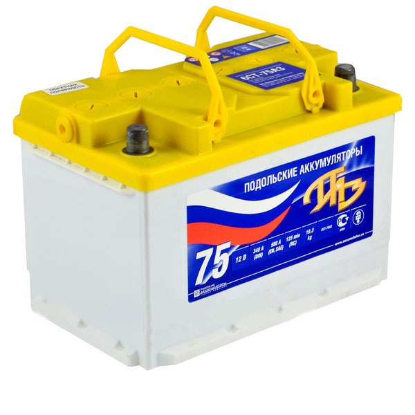 

Акб Исток Паз 6ст-75n (+/-) 12v 550a ABB 6ct75n