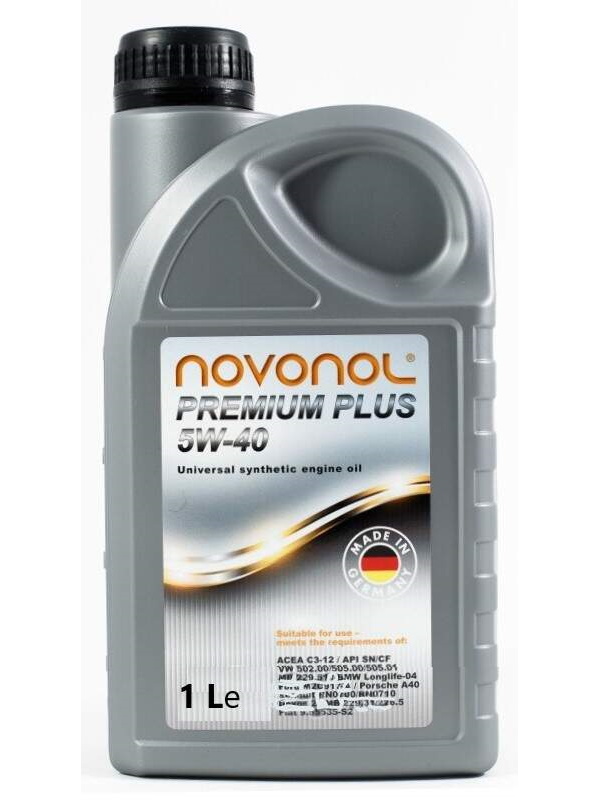 фото Моторное масло novonol premium plus 5w40 1 л