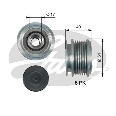 

Шкив Генератора Обгонный Oap7013 Gates OAP7013