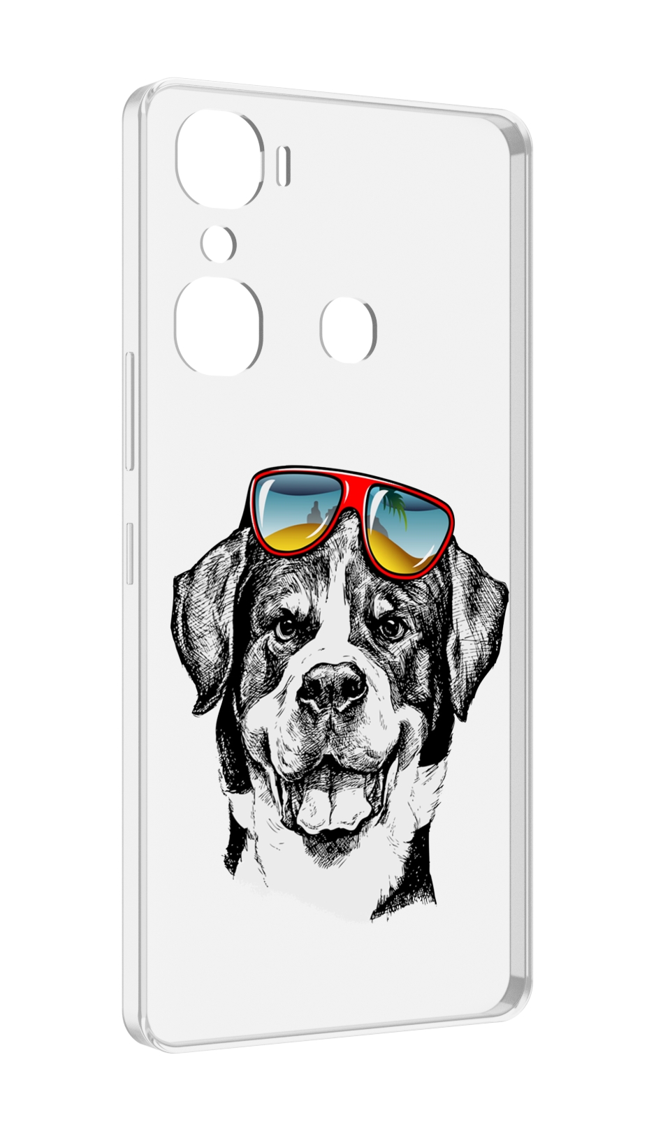 

Чехол MyPads счастливая собака для Infinix Hot 12 Pro, Прозрачный, Tocco