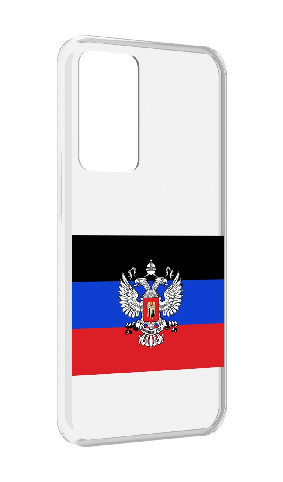 

Чехол MyPads герб флаг ДНР-1 для OPPO Reno 8 Lite, Прозрачный, Tocco