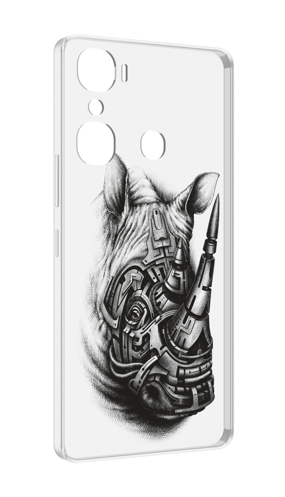 

Чехол MyPads стальной носорог для Infinix Hot 12 Pro, Прозрачный, Tocco