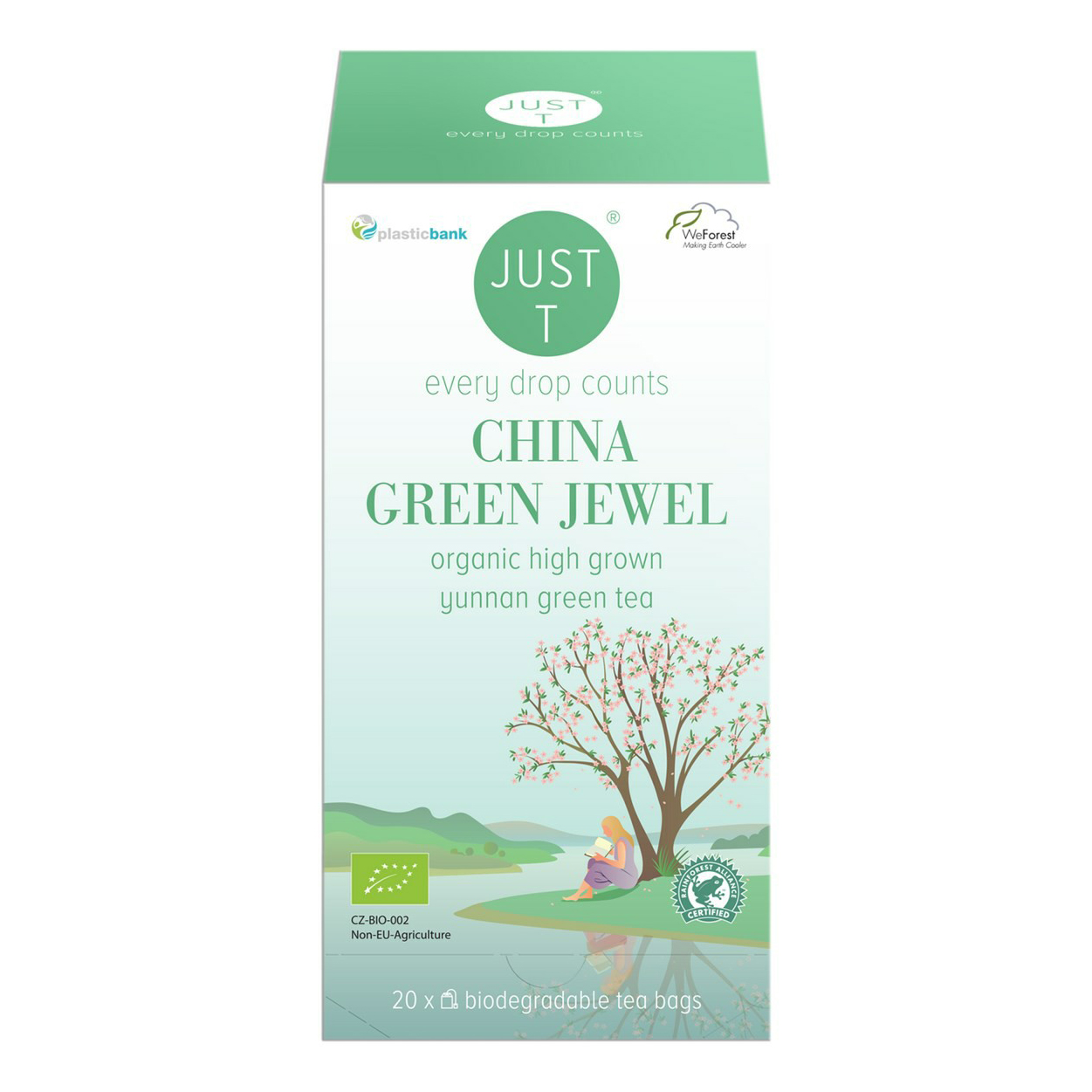 

Чай зеленый Just T China Green Jewel в пакетиках 2 г x 20 шт