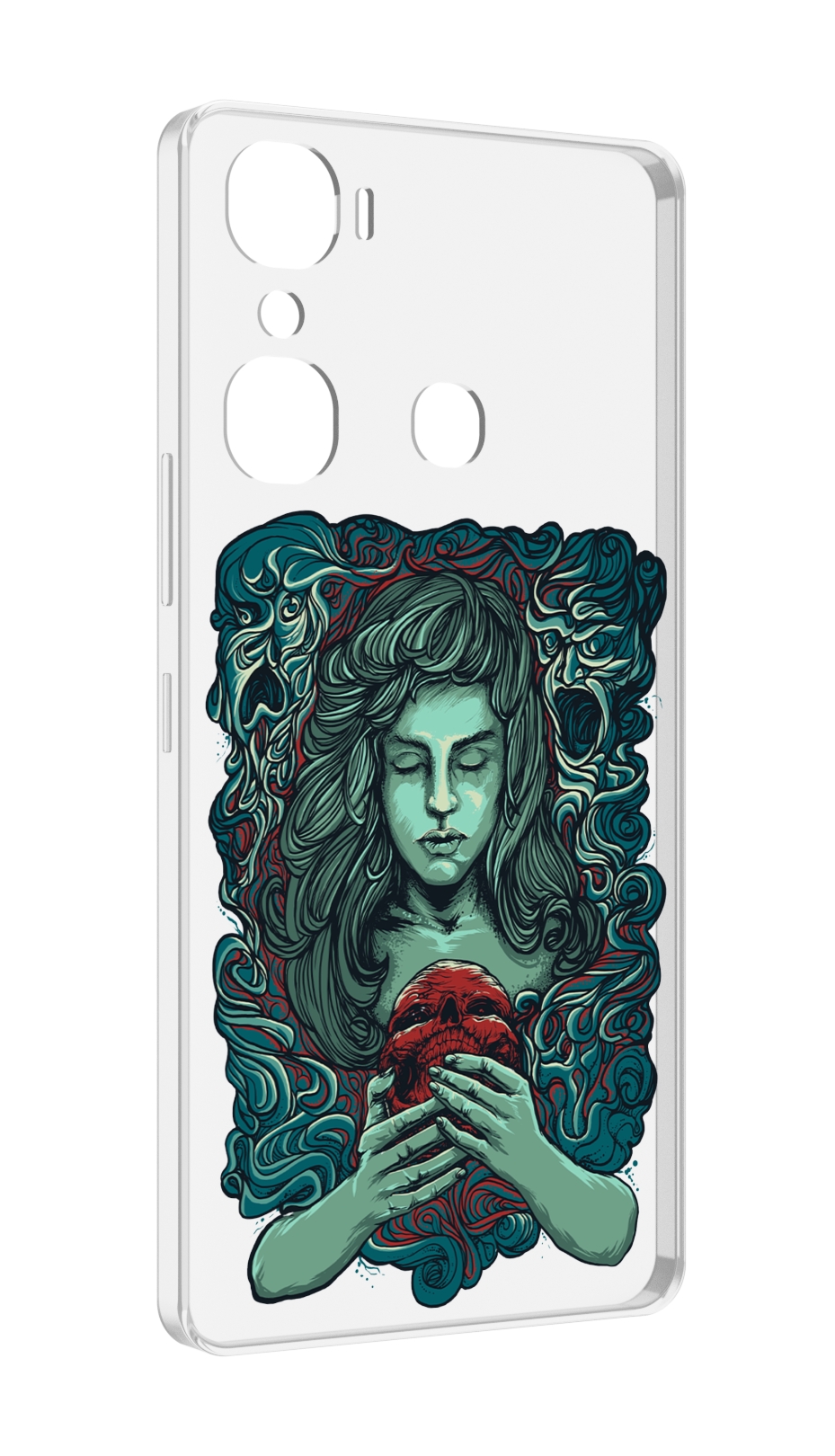 

Чехол MyPads спящая девушка для Infinix Hot 12 Pro, Прозрачный, Tocco