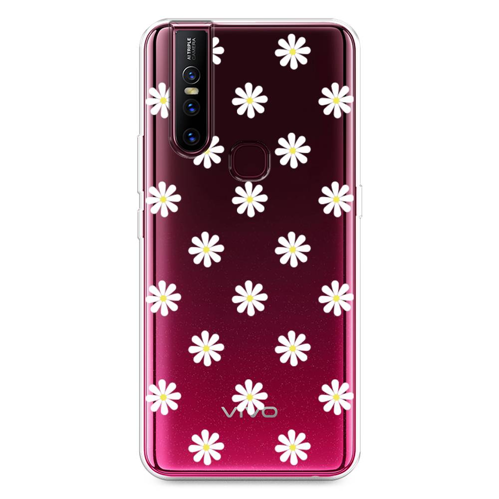 

Силиконовый чехол "Маленькие ромашки" на Vivo V15, 261050-8