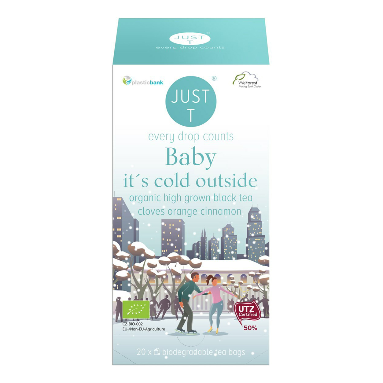 

Чай черный Just T Baby It's cold outside в пакетиках 1,75 г x 20 шт