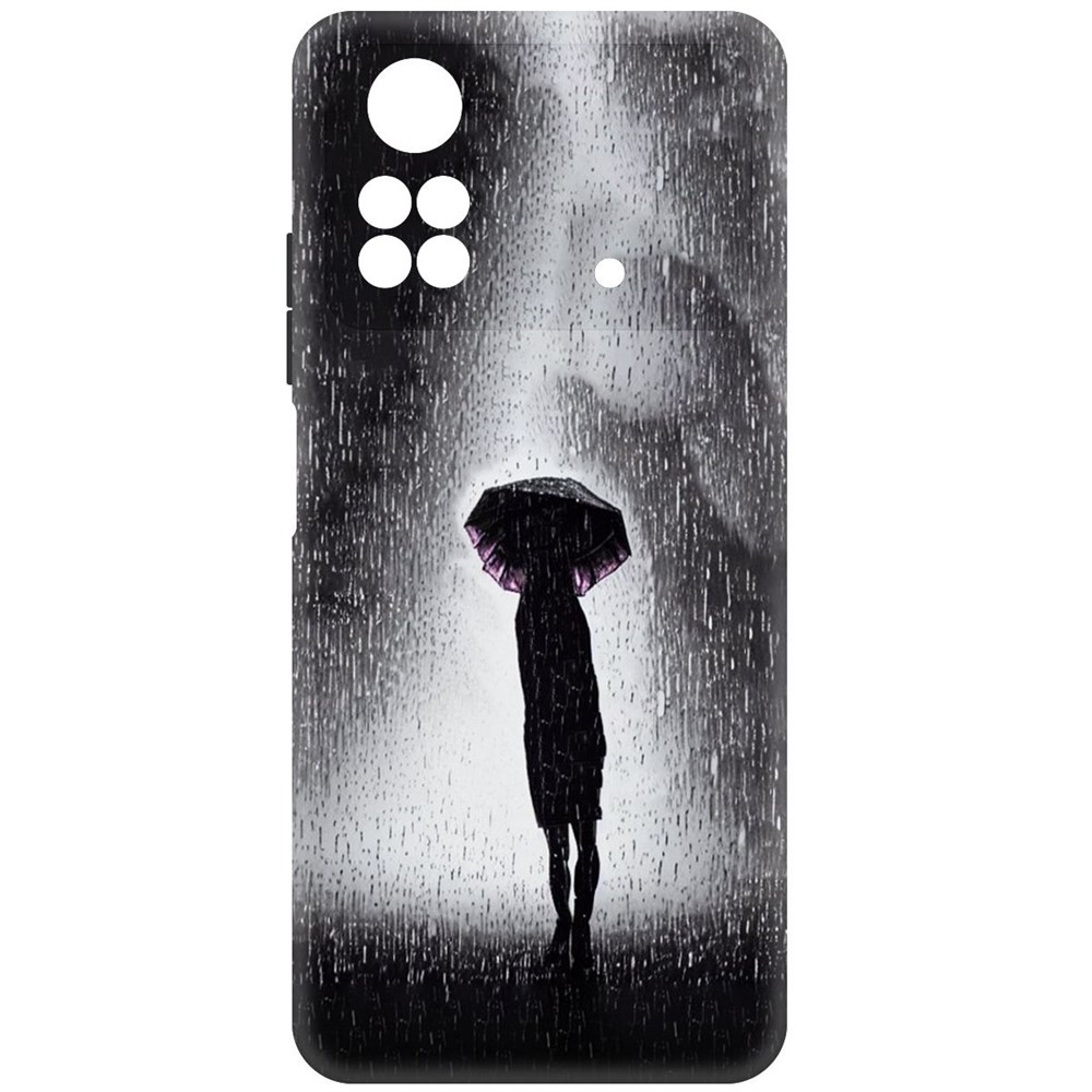 

Чехол-накладка Софт Ночная крипота для Poco M4 Pro, Черный
