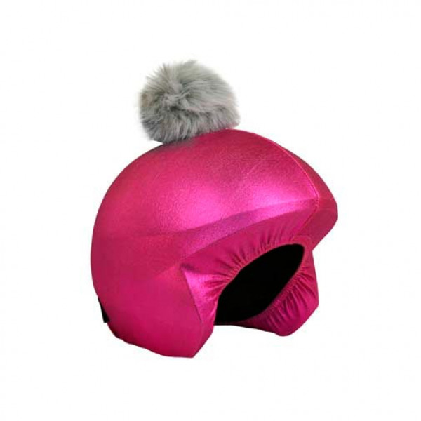 

E009 Pink Grey pon-pon нашлемник, Серый;розовый, pon-pon