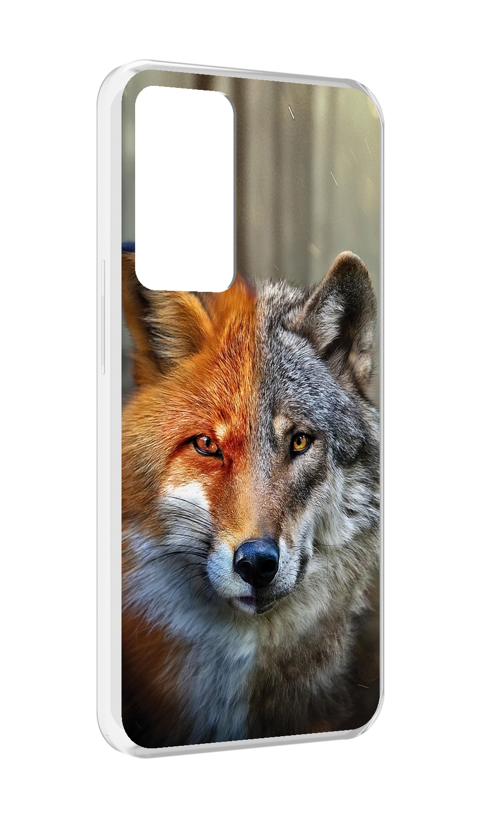 

Чехол MyPads волк-лиса для OPPO Reno 8 Lite, Прозрачный, Tocco