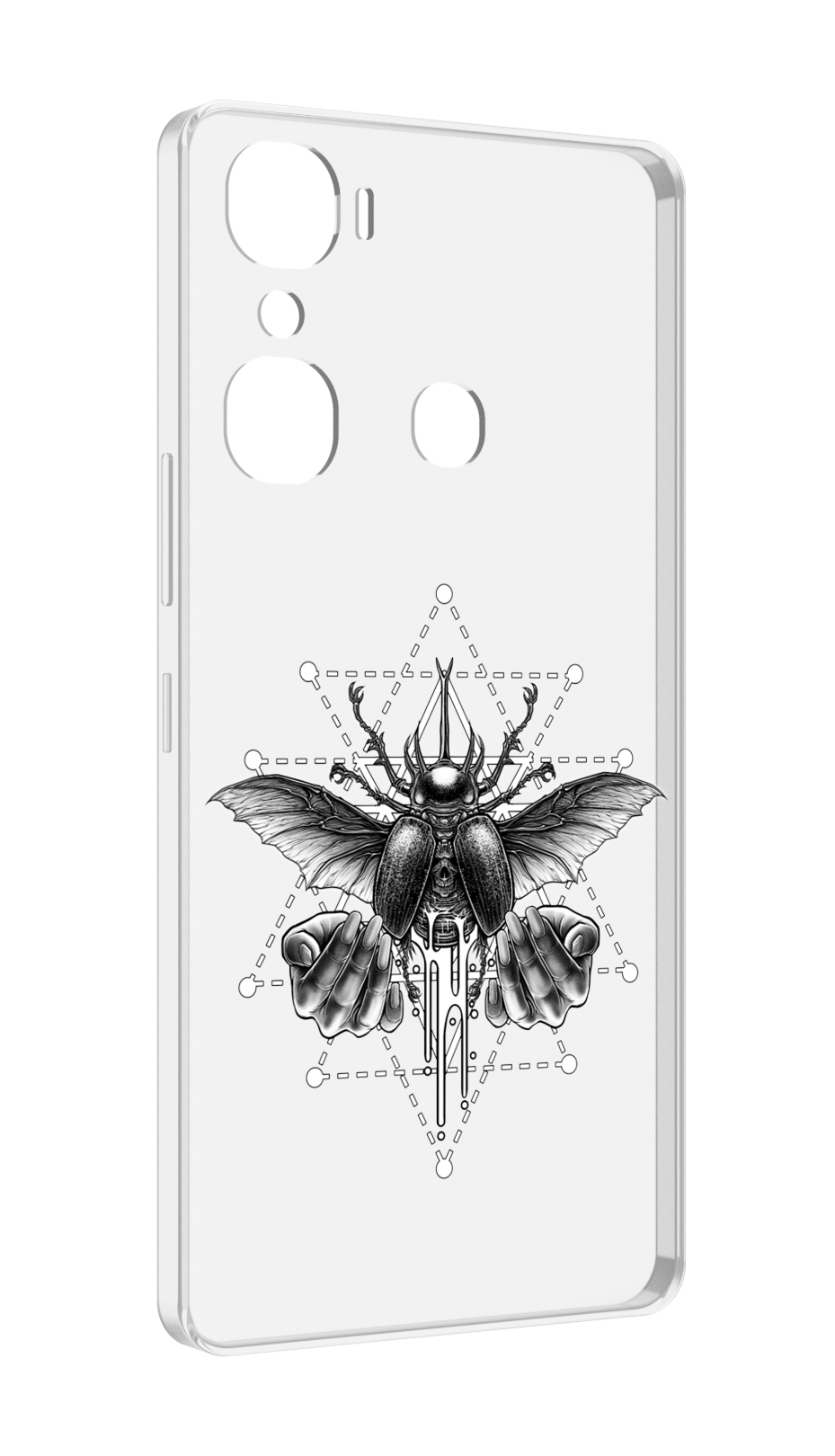 

Чехол MyPads скарабей для Infinix Hot 12 Pro, Прозрачный, Tocco