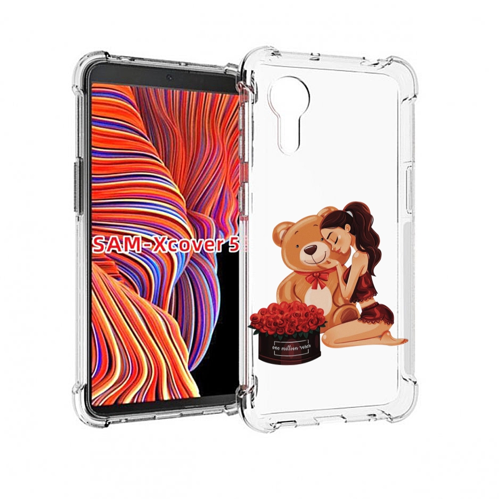 

Чехол MyPads девушка-с-подарками женский для Samsung Galaxy Xcover 5, Прозрачный, Tocco