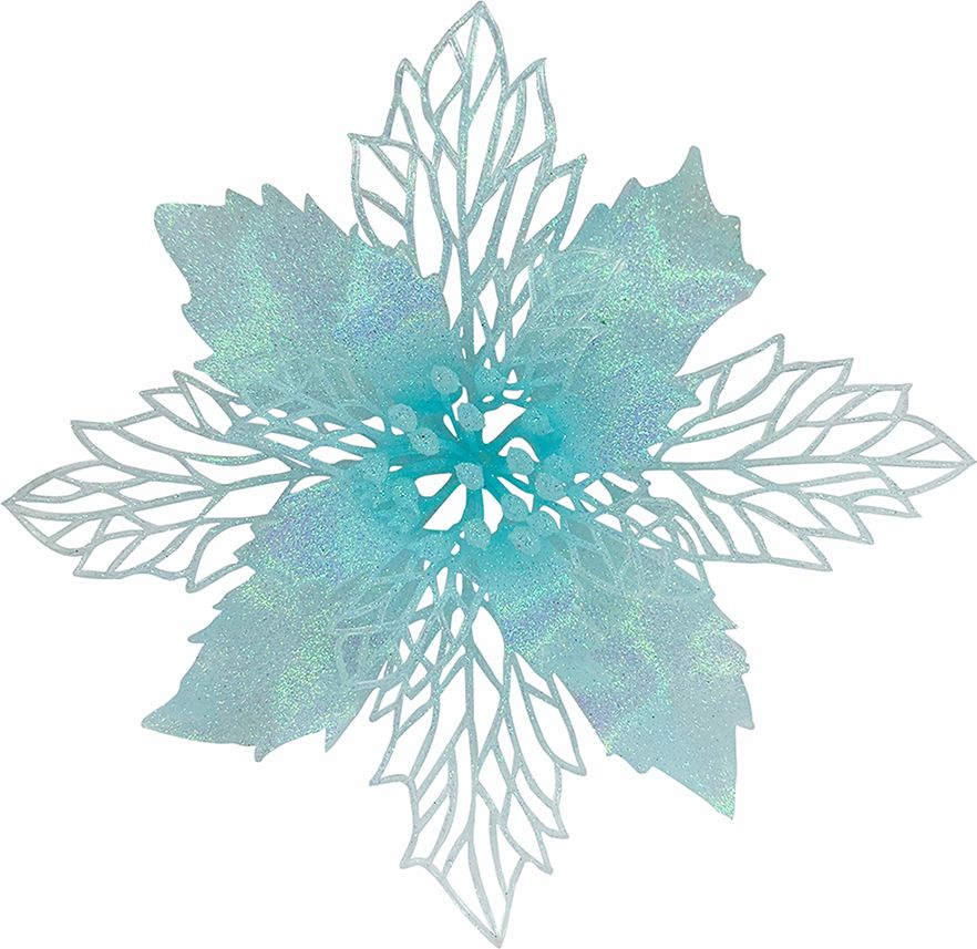 

Декор рождествен flower 117 голубой 134419
