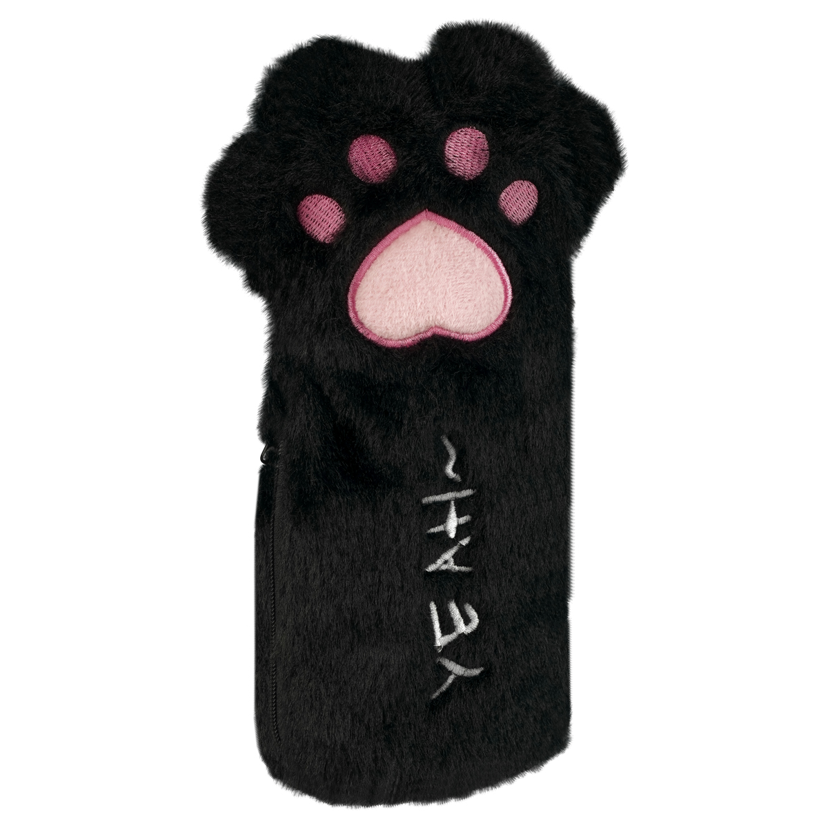 

Пенал мягкий 215*100*65 MESHU Cat paw, искусственный мех, Черный