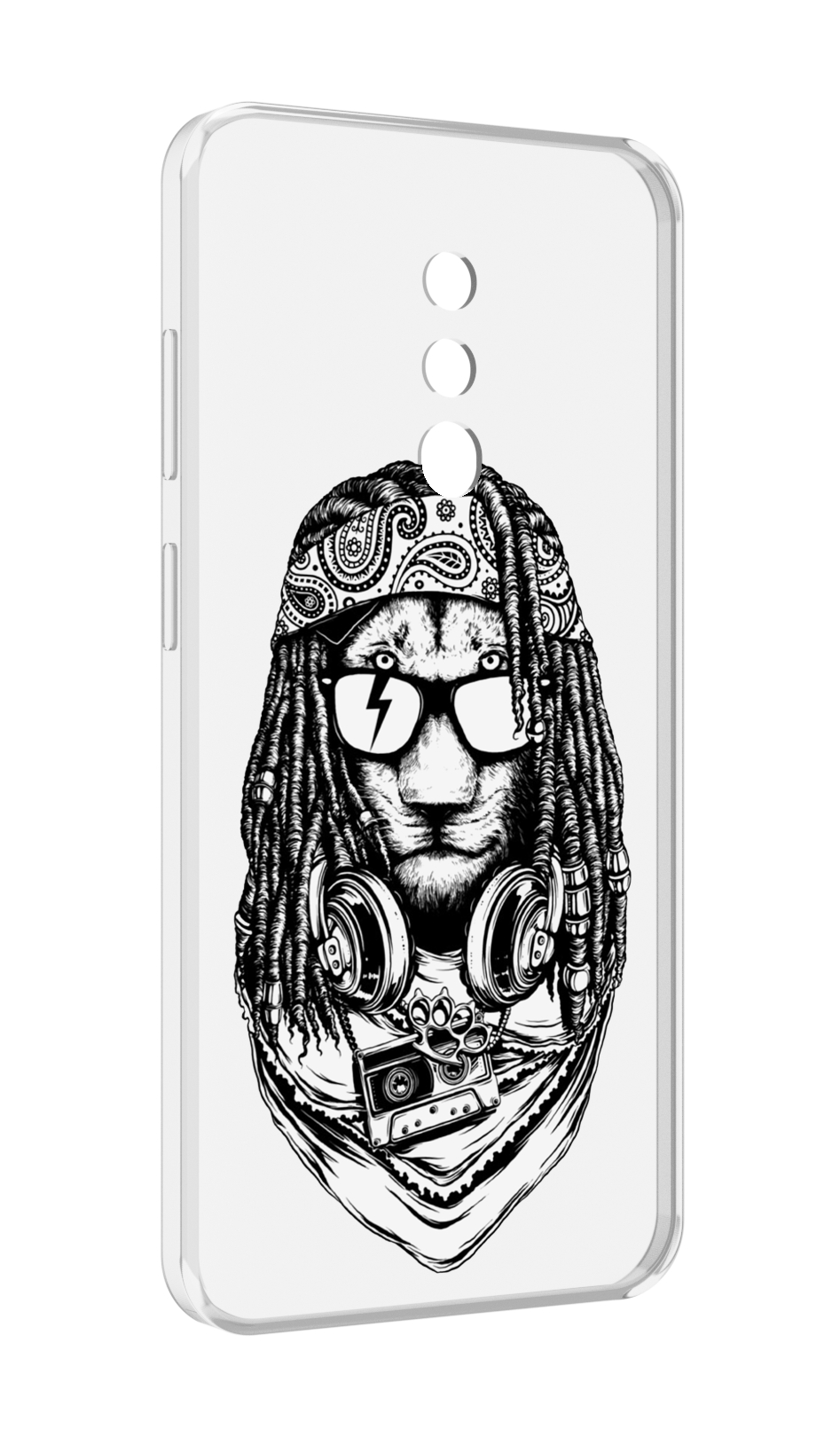 

Чехол MyPads дреды льва для Blackview BV5200, Прозрачный, Tocco