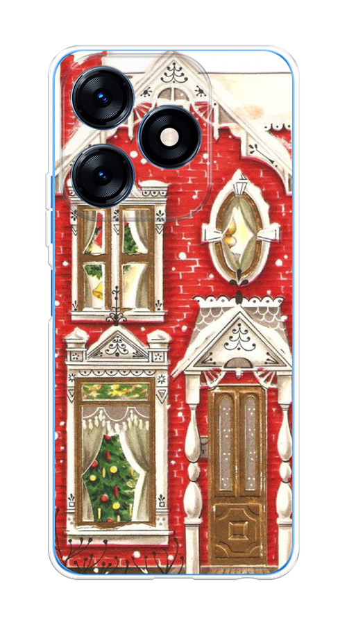 

Чехол на Tecno Spark 10/10C "Пряничный домик", Белый;красный;зеленый, 303550-5