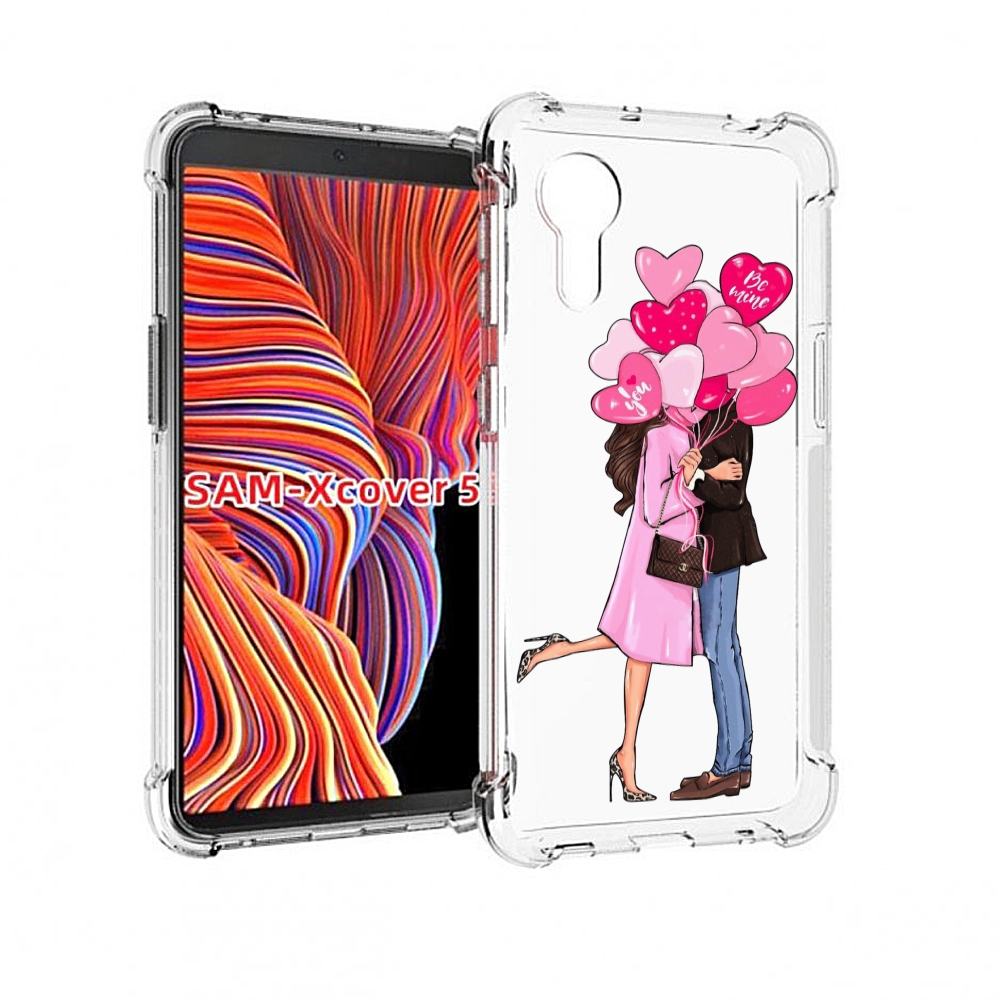 

Чехол MyPads девушка-с-парнем-сердечки женский для Samsung Galaxy Xcover 5, Прозрачный, Tocco