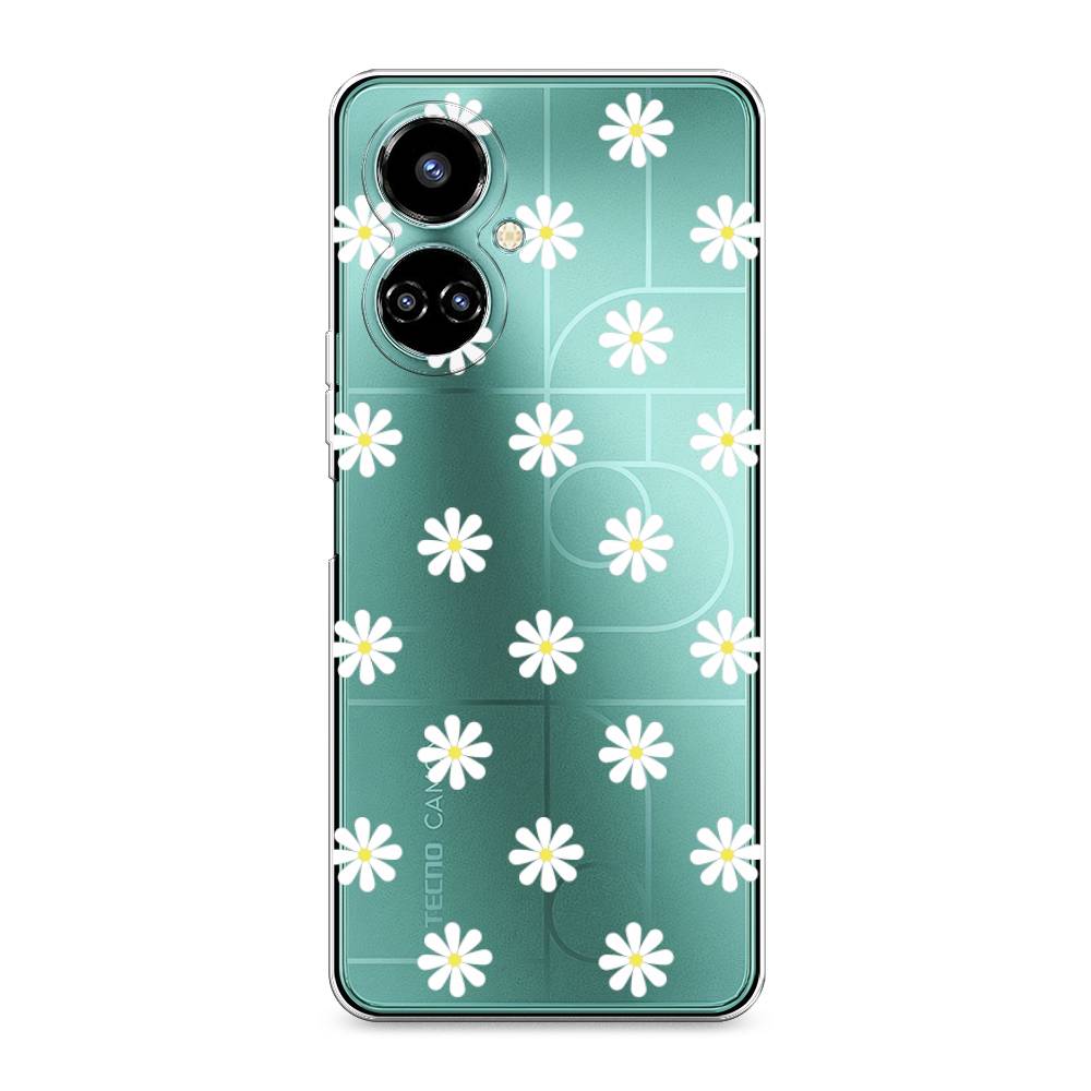 

Силиконовый чехол "Маленькие ромашки" на Tecno Camon 19 Pro 4G, 302250-8