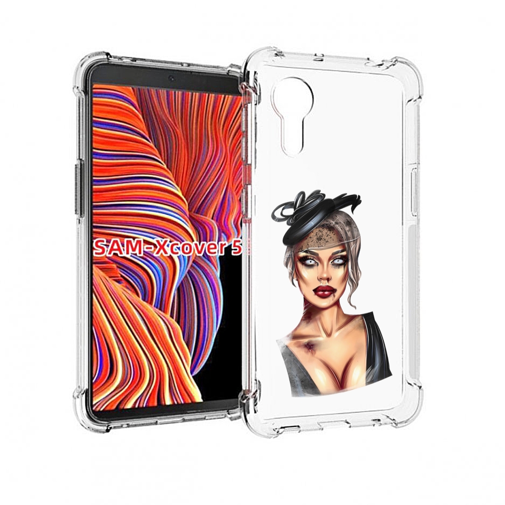 

Чехол MyPads девушка-с-линзами для Samsung Galaxy Xcover 5, Прозрачный, Tocco