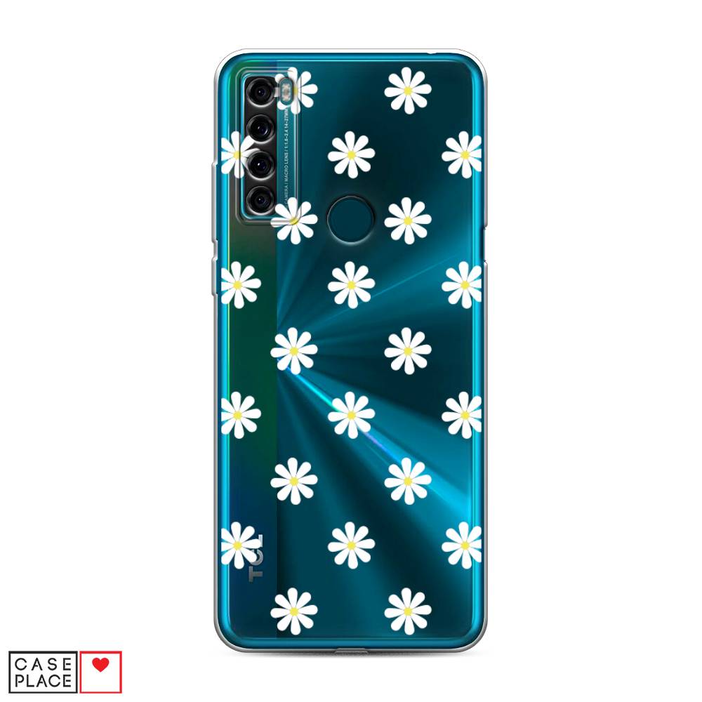 

Силиконовый чехол "Маленькие ромашки" на TCL 20 SE, 290350-8