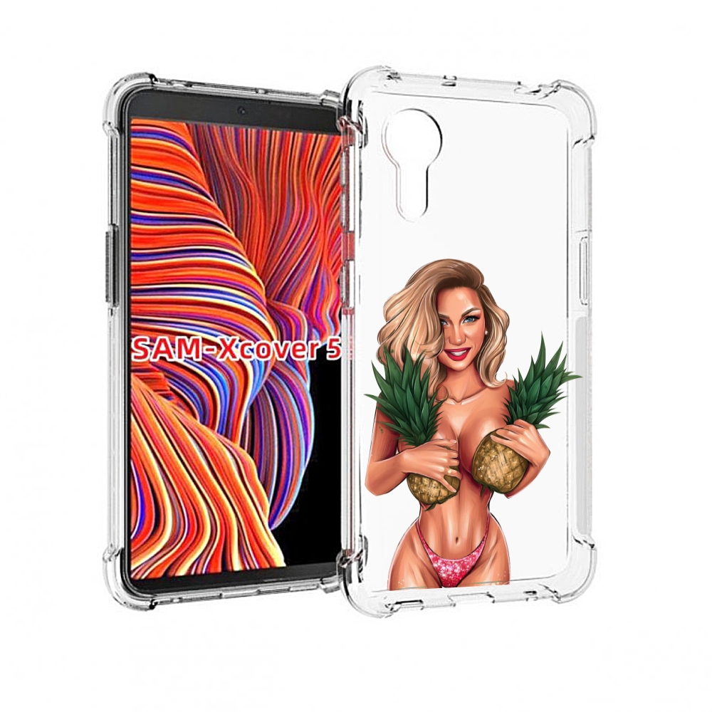 

Чехол MyPads девушка-с-ананасами женский для Samsung Galaxy Xcover 5, Прозрачный, Tocco