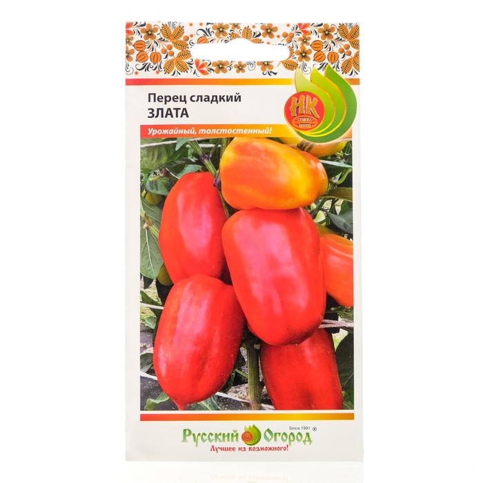 

Семена Перец сладкий "Злата", серия Русский огород, 10 шт