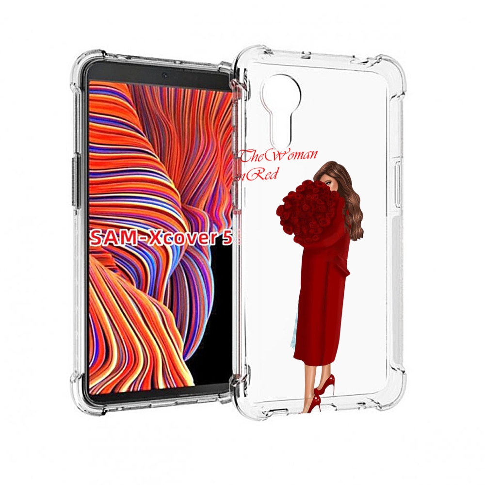 

Чехол MyPads девушка-полностью-в-красном женский для Samsung Galaxy Xcover 5, Прозрачный, Tocco